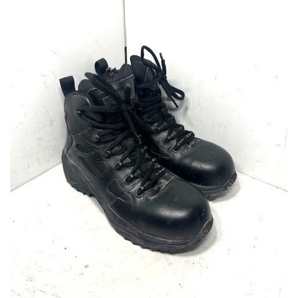 Reebok Work Mens Tactical Side Zip Composite Toe Boots Black RB42128 Size 4.5 M